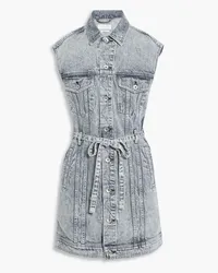 Rag & Bone Trucker denim mini dress - Gray Gray