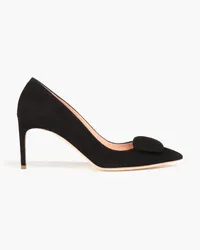 Rupert Sanderson Aga embellished suede pumps - Black Black