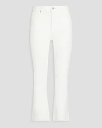 Paige Colette mid-rise kick-flare jeans - White White