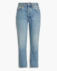 RE/DONE High-rise straight-leg jeans - Blue Blue