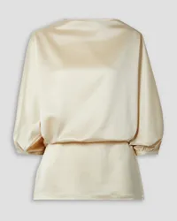 Totême Draped satin top - White White