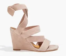 Chausure Karla suede wedge sandals - Pink