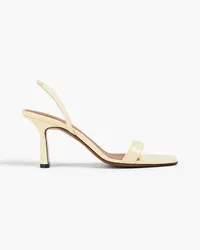 NEOUS Leather slingback sandals - Yellow Yellow