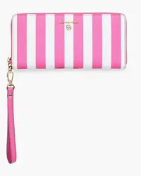 Michael Kors Striped faux leather wallet - Pink Pink