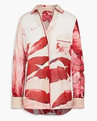 For Restless Sleepers Salmace floral-print cotton shirt - Pink Pink