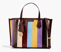 Perry striped eel tote - Purple