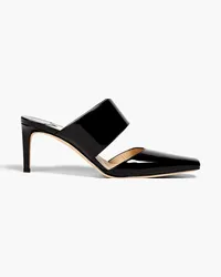 Jimmy Choo Hawke 65 patent-leather mules - Black Black