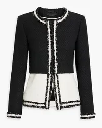 Alice + Olivia Alice Olivia - Kidman convertible tweed jacket - Black Black