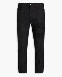 Emporio Armani Embroidered denim jeans - Black Black