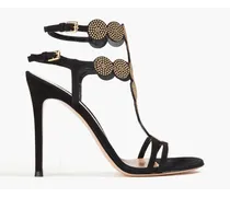 Babylon embellished suede sandals - Black
