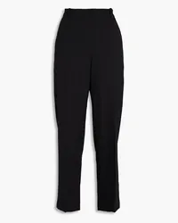 Maje Twill straight-leg pants - Black Black