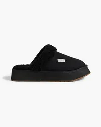 Australia Luxe Shearling platform slippers - Black Black