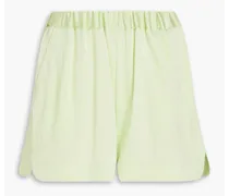 Boracay crepe-satin shorts - Green