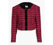 Marante cropped cotton-blend tweed jacket - Pink