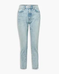 SLVRLAKE Beatnik faded high-rise slim-leg jeans - Blue Blue