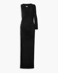 GAUGE81 Myrtia asymmetric one-sleeve ruched stretch-jersey maxi dress - Black Black