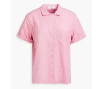 Maddie cotton-chambray shirt - Pink
