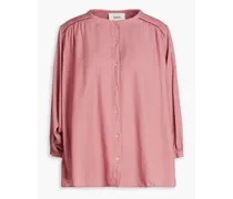 Tessa cotton-twill blouse - Pink