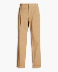 Slowear Incotex pleated cotton-blend twill chinos - Neutral Neutral