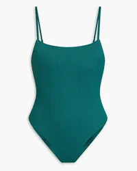 Onia Gabrielle stretch-piqué swimsuit - Green Green