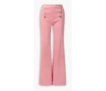 High-rise wide-leg jeans - Pink