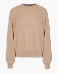 Loulou Studio Embroidered mélange cashmere sweater - Neutral Neutral