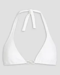 Melissa Odabash Bahamas embellished triangle bikini top - White White