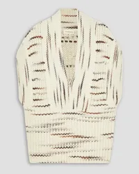 By Malene Birger Space-dyed ribbed wool-blend vest - White White