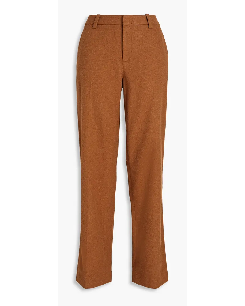 Vince Flannel straight-leg pants - Brown Brown
