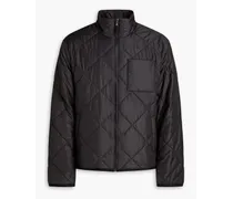 Padded quilted shell jacket - Black