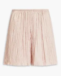 Vince Pleated satin shorts - Pink Pink