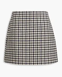 Theory Houndstooth wool mini skirt - Black Black