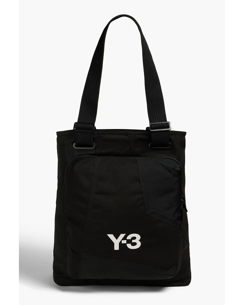 Y-3 Canvas and shell tote - Black - OneSize Black