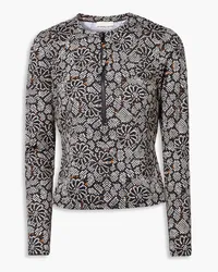 Ulla Johnson Dione printed rash guard - Black Black