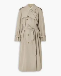 Magda Butrym Double-breasted cotton and silk-blend gabardine trench coat - Neutral Neutral