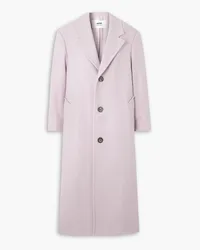 AMI Paris Wool-blend twill coat - Pink Pink