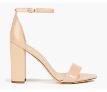 Yaro patent-leather sandals - Neutral
