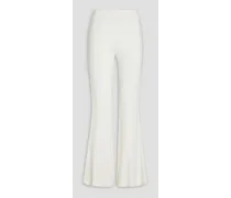 Barcelona crepe flared pants - White