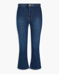 Frame Denim Cropped high-rise bootcut jeans - Blue Blue