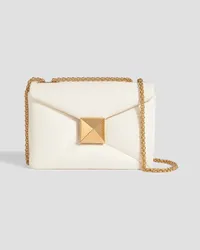 Valentino Garavani One Stud quilted leather shoulder bag - White White