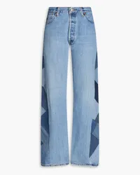 Levi's 70s patchwork high-rise flared jeans - Blue Blue