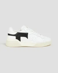 TOD'S Perforated leather sneakers - White White