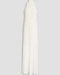 Hervé Léger Burnout bandage maxi dress - White White