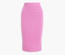 Textured-bandage midi skirt - Pink