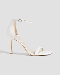 Stuart Weitzman Amelina 95 leather sandals - White White