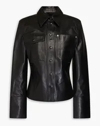 Helmut Lang Leather shirt - Black Black