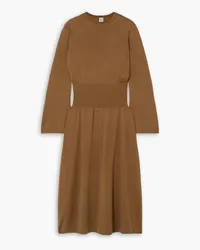 Totême Wool midi dress - Brown Brown