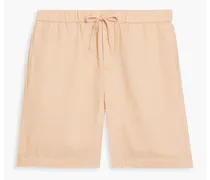 Felipe linen and cotton-blend drawstring shorts - Orange