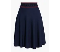 Jacquard-knit skirt - Blue
