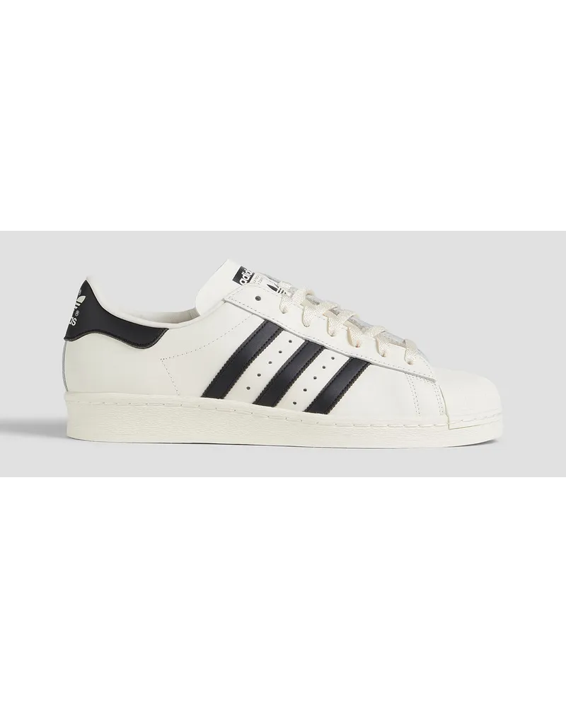 adidas Superstar 82 striped leather sneakers - White White